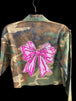 Camo crop Jacket Bow