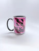 Pink multicolor Slice Strands mug