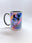 Blue multicolor rainbow Slice Strands mug